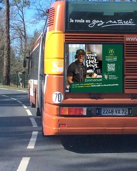 Arrière bus McDo Le Mans